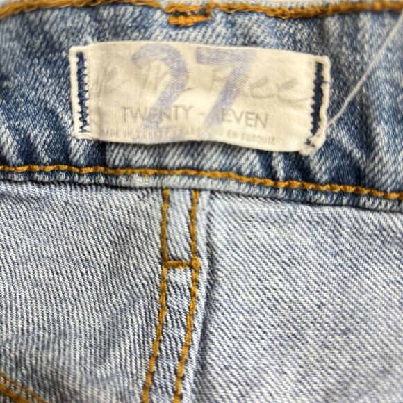 Free People We The Free Patchwork Wide-Leg Pieced Cropped Jeans Sz 27 - Picture 11 of 11